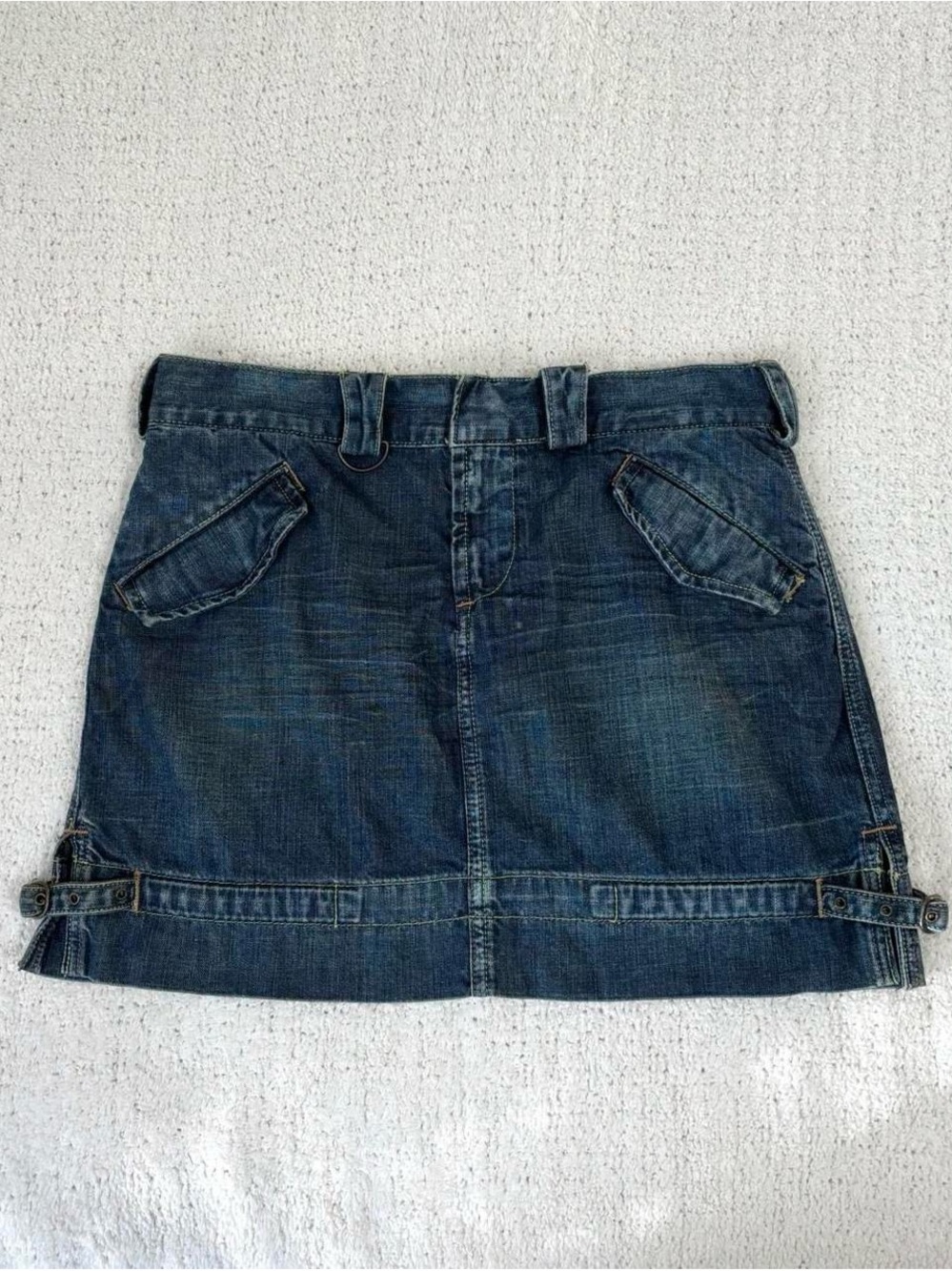 Vintage Express denim mini skirt